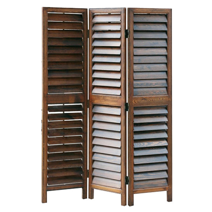 Wayborn 72" x 54" Shutter 3 Panel Room Divider Wayfair